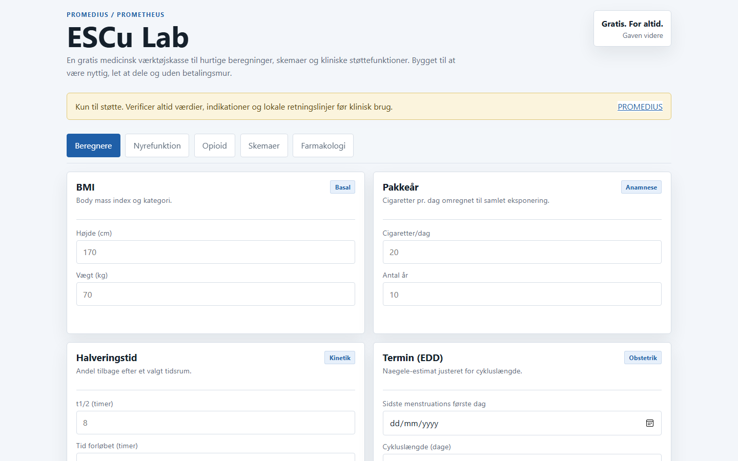 Screenshot af Esculab